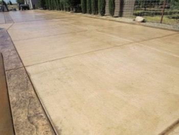 this is an image of concrete driveway construction in modesto california